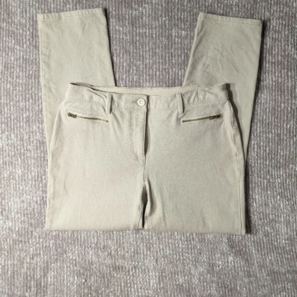 Chico's So Slimming Stretch Ankle/Cropped Leg Pant Tan Size‎ 0.5 (Sm6)